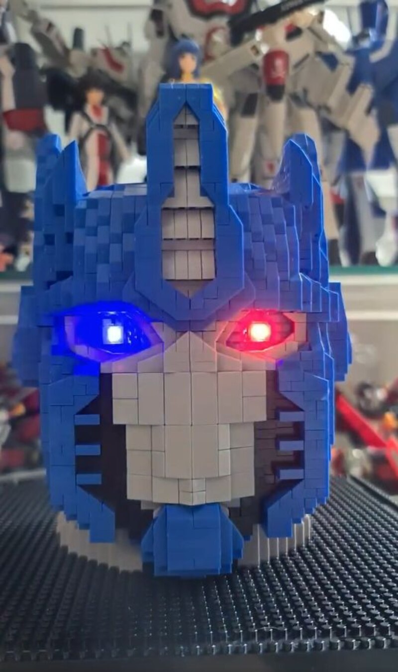 optimus prime head toy
